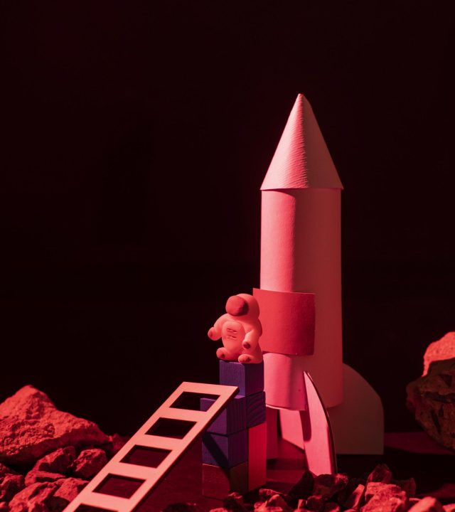 still-life-space-composition-with-white-astronaut